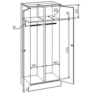 Armoire en métal