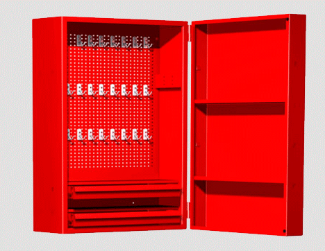 Armoire rouge