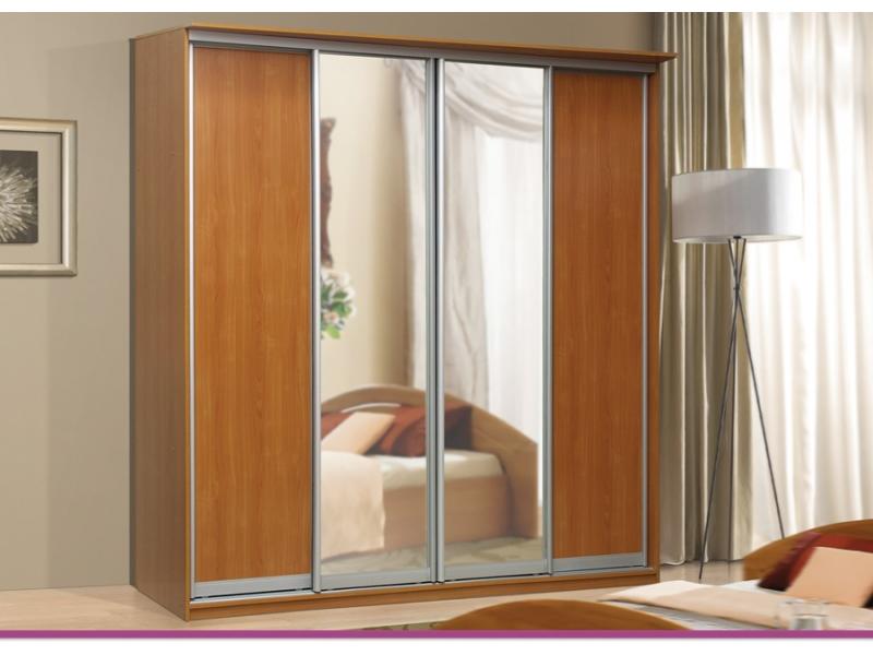 Armoire coulissante 4 portes avec miroir