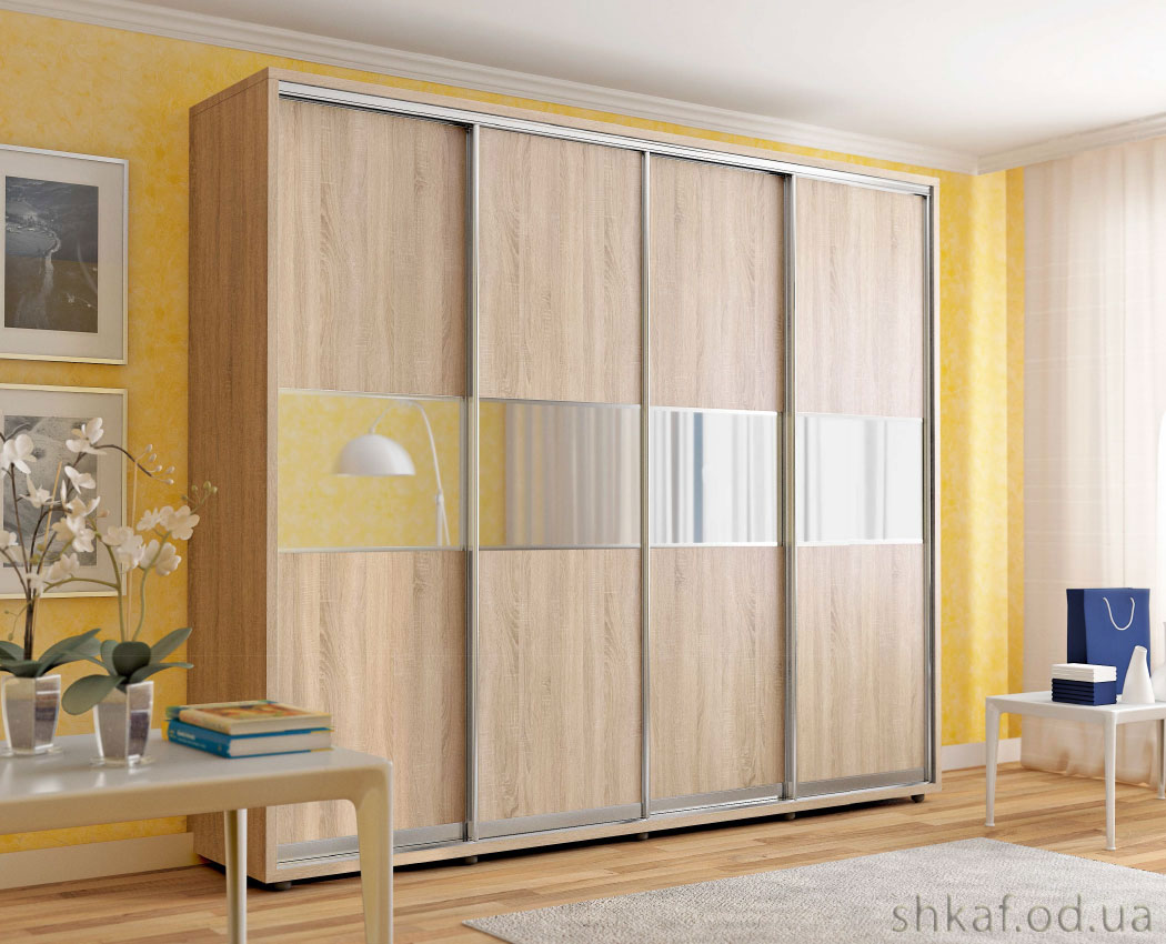 Armoire coulissante, 4 portes