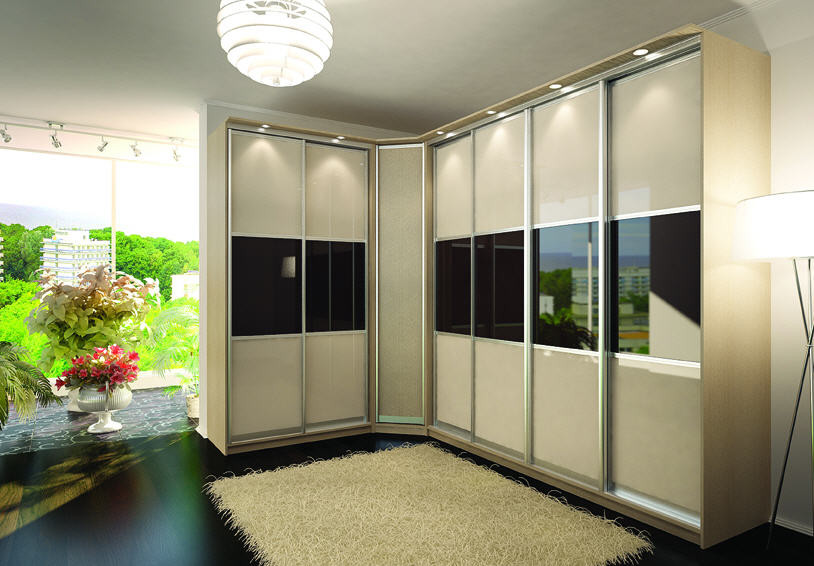 Armoire d'angle pour le salon
