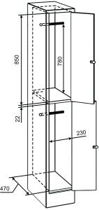 Boîtier métal pour vêtements