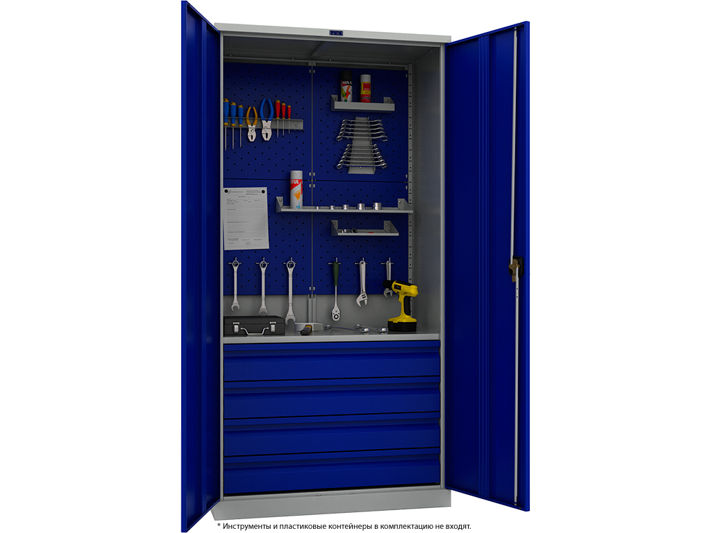 Armoire avec étagères et tiroirs
