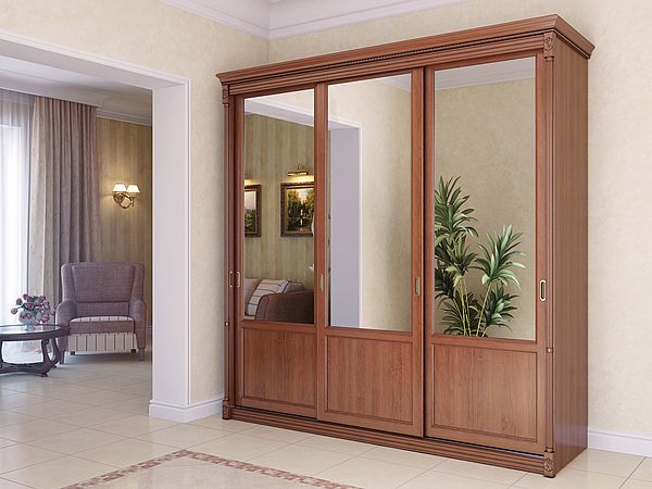 Armoire avec façade miroir