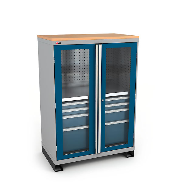 Armoire avec verre