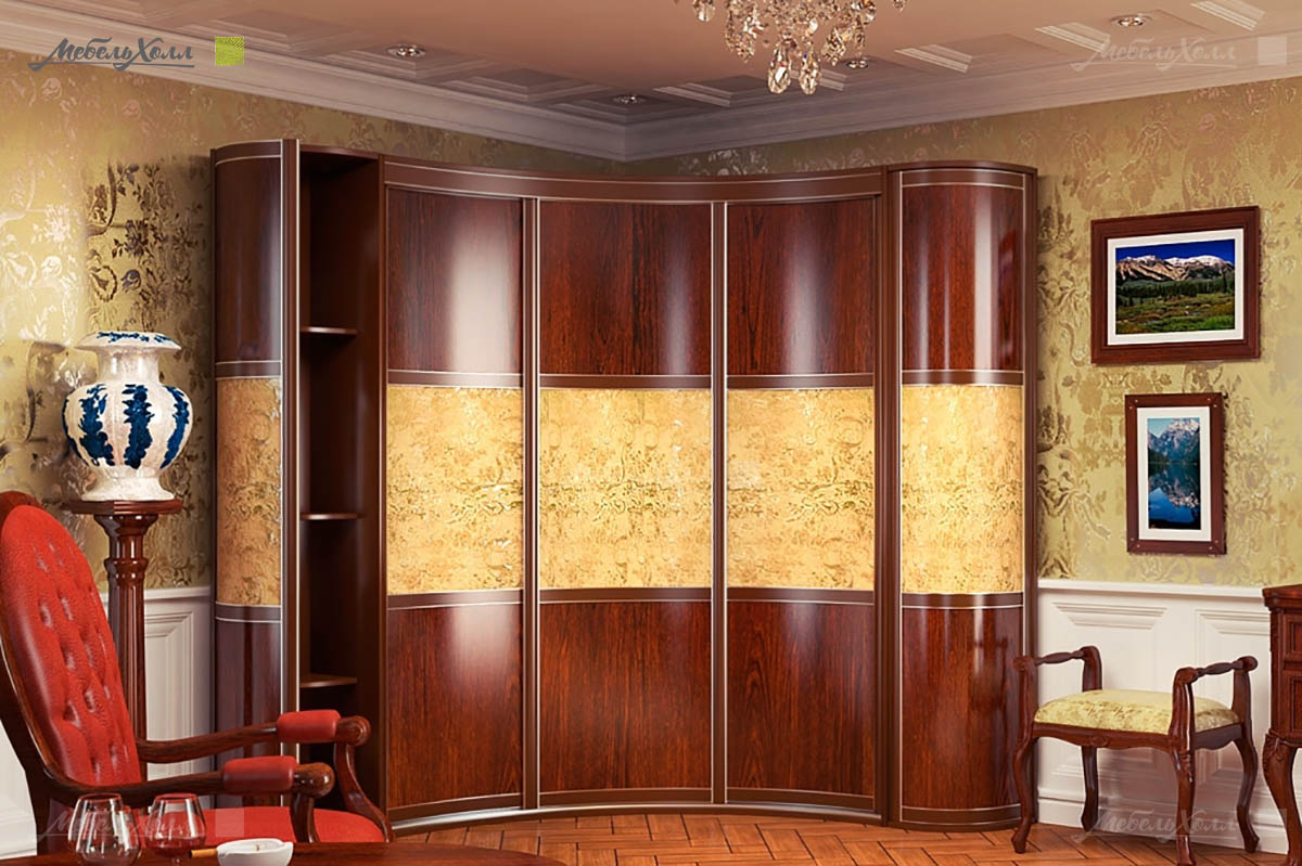 Armoire d'angle élégante