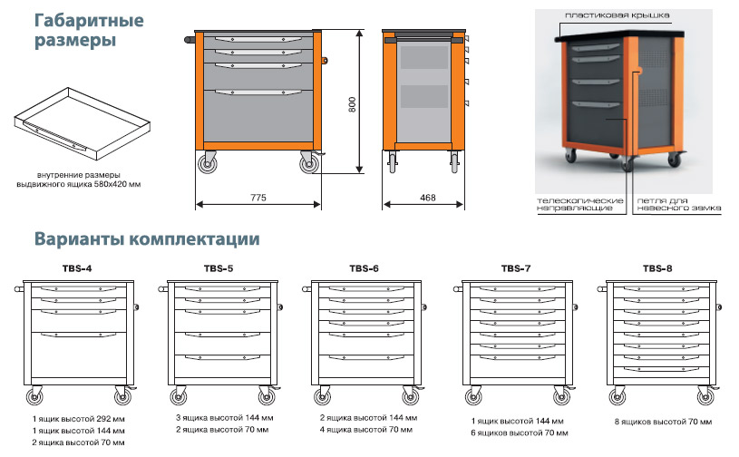 Chariots pour outils