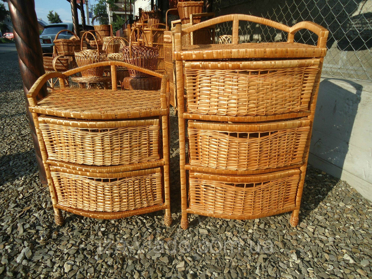 Tables en osier confortables