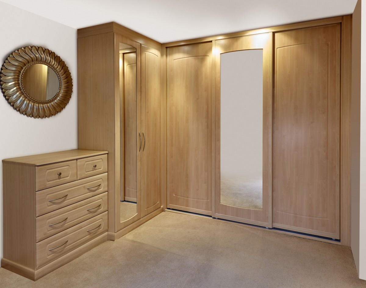 Armoire combinée d'angle