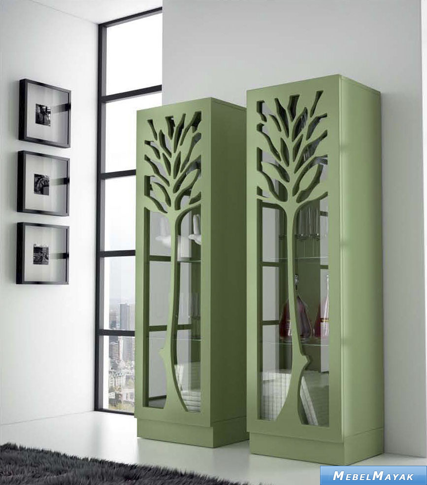 Vitrine style contemporain à une porte