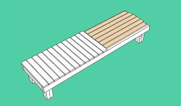 Nous cousons un cadre de mobilier de jardin
