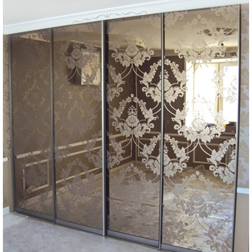 Bronze miroir avec sablage