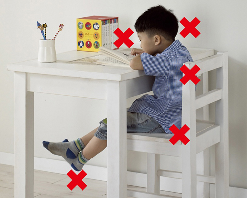 Nous rendons la chambre confortable pour l'enfant