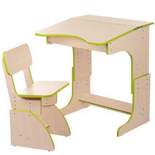 Bureau et chaise d'école