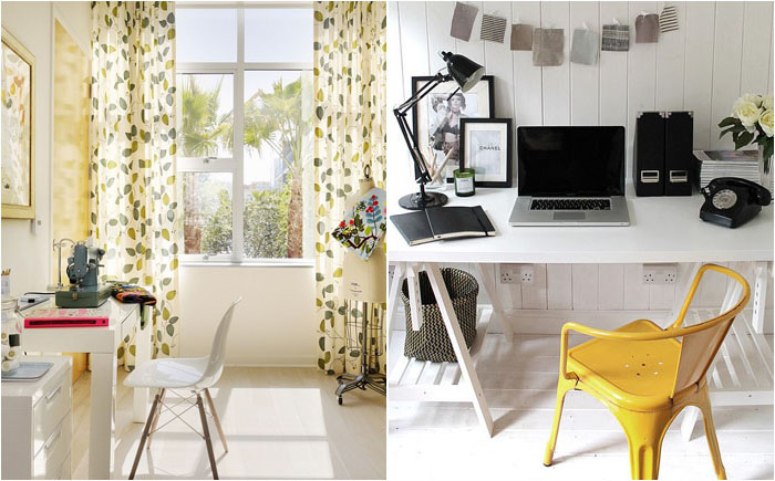 Bureau à domicile de style scandinave