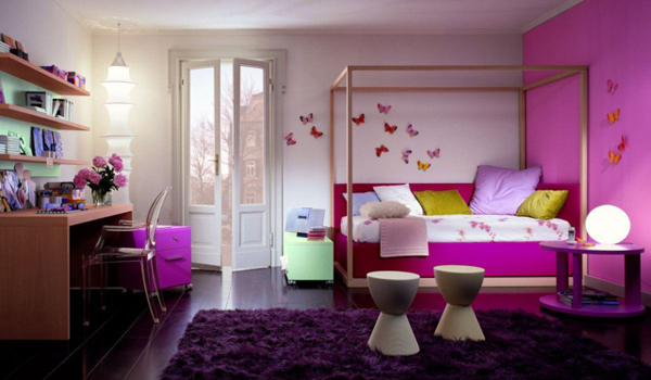 Tons violets de l'intérieur