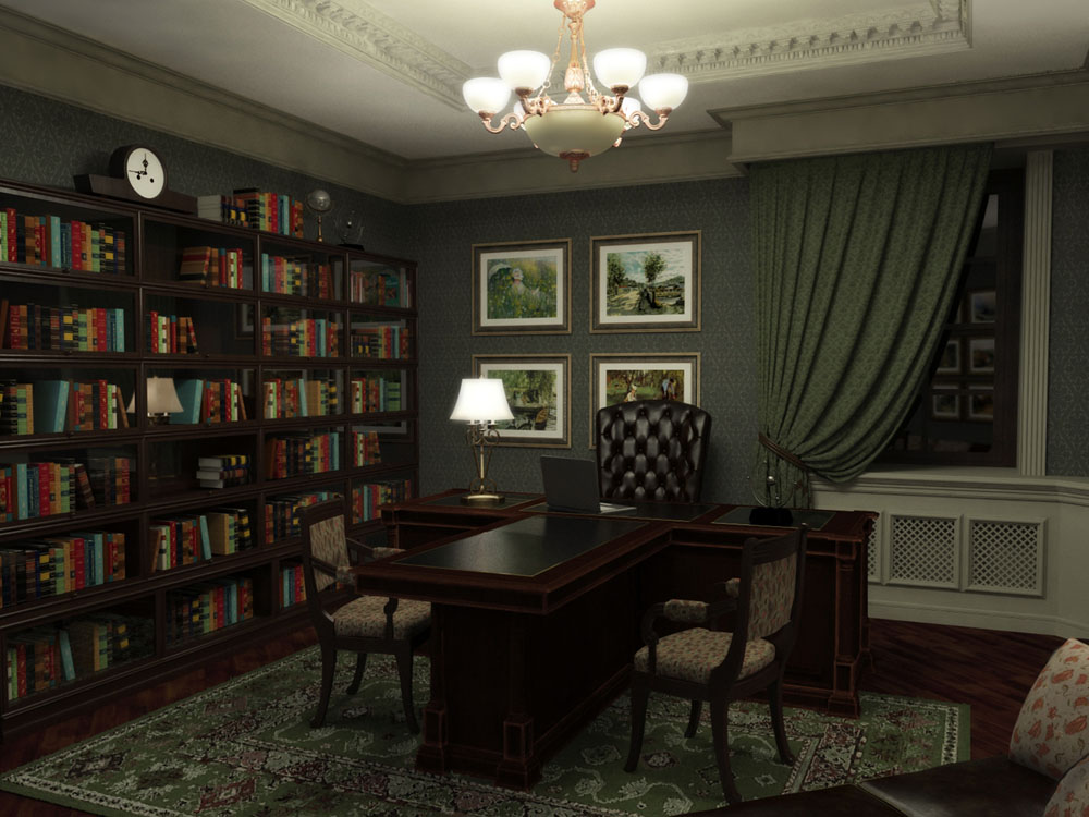 Bureau à domicile classique
