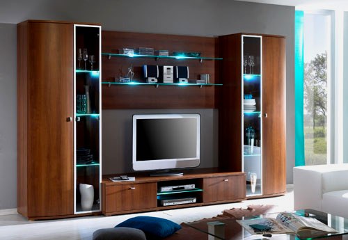Meubles d'armoire avec rétro-éclairage