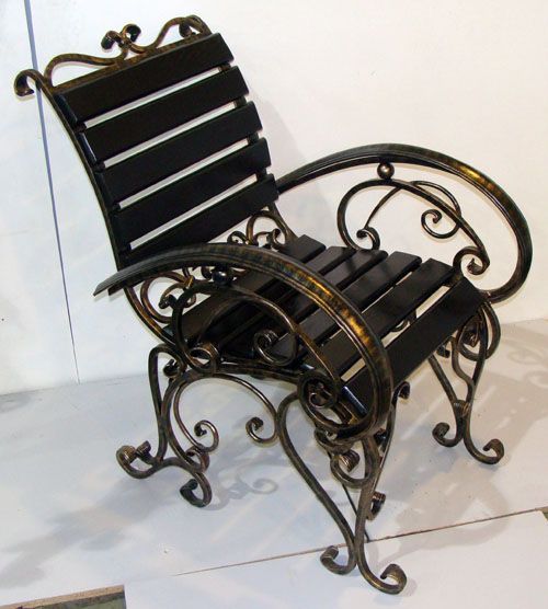 Chaise forgée