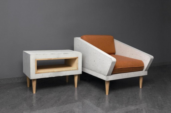 Fauteuil et table