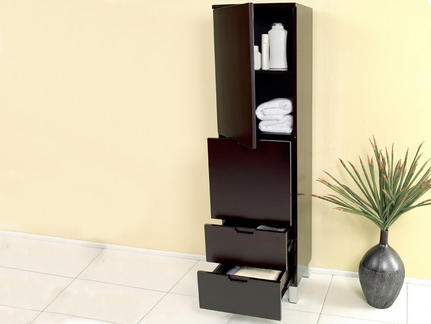 Armoire au sol pour une salle de bain