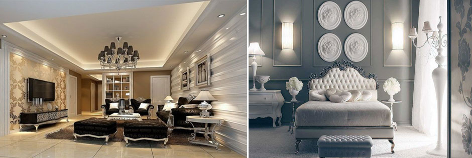 Néoclassique à l'intérieur de l'appartement