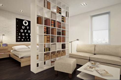 Cloison d'armoire ouverte