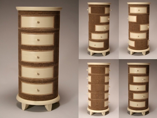 Commode en carton pratique