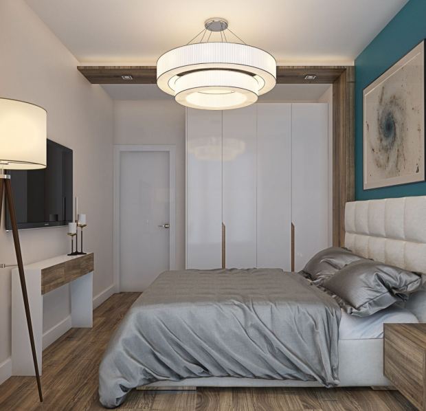 Nuances agréables d'une petite chambre