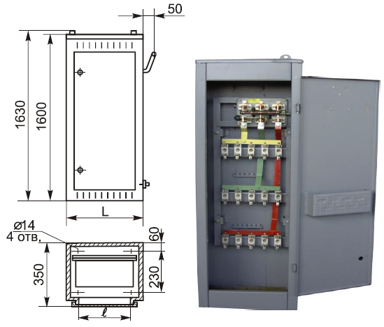 Dimensions de l'armoire