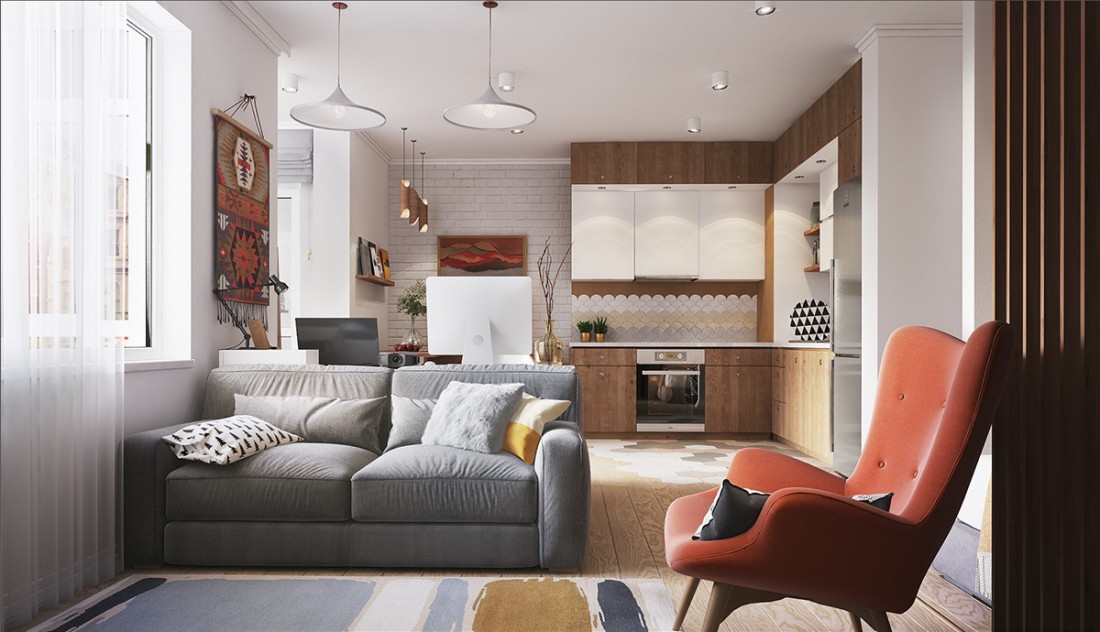 Placement des meubles dans le studio