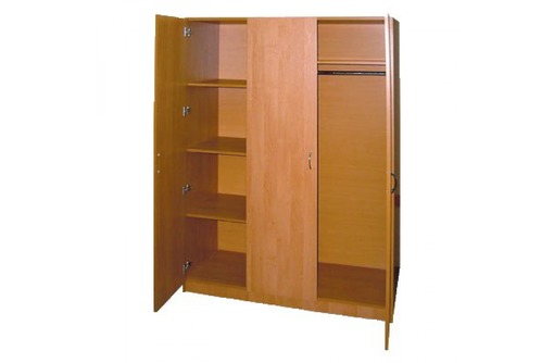 Armoire en bois aggloméré pour vêtements tricuspide