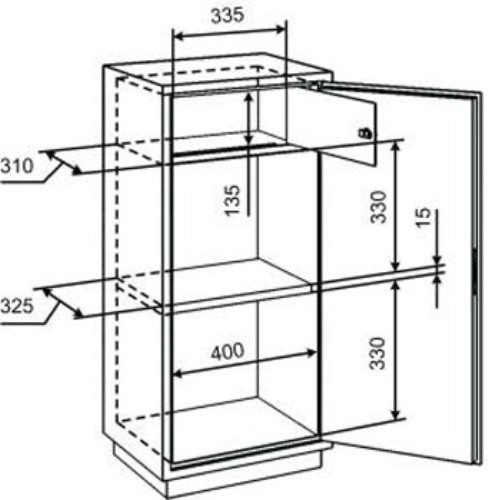 Armoire comptable avec dimensions