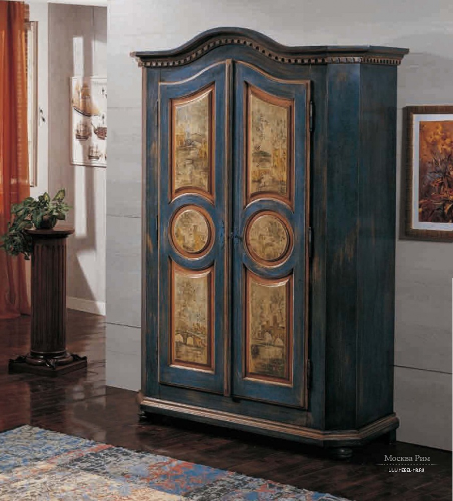 Caisse deux portes vernie
