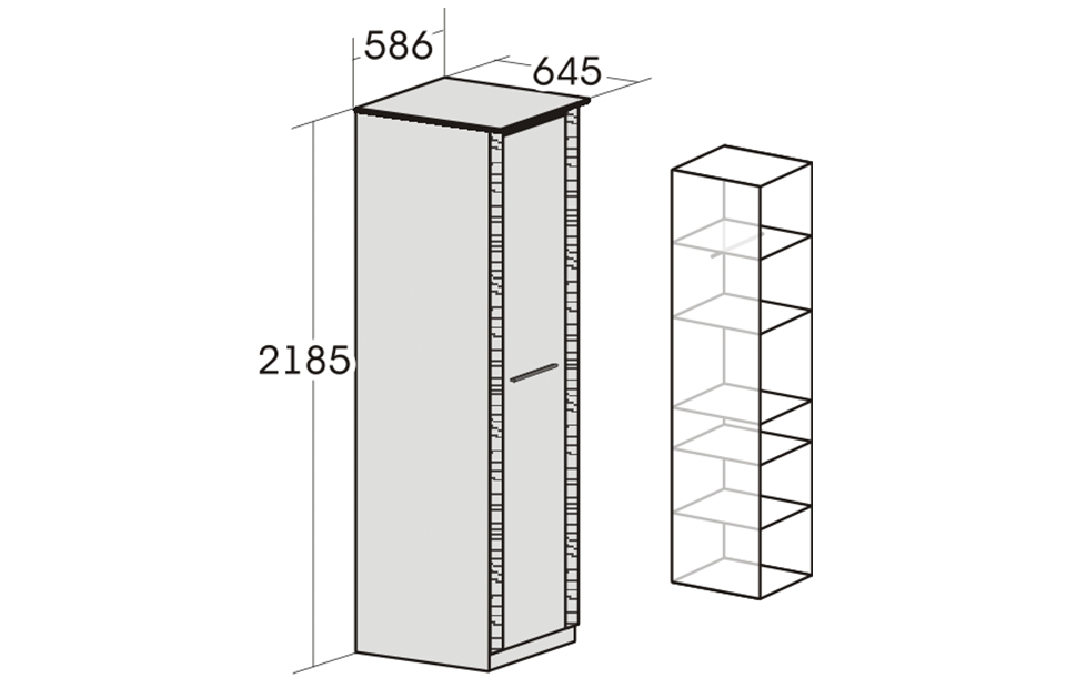Armoire à une porte