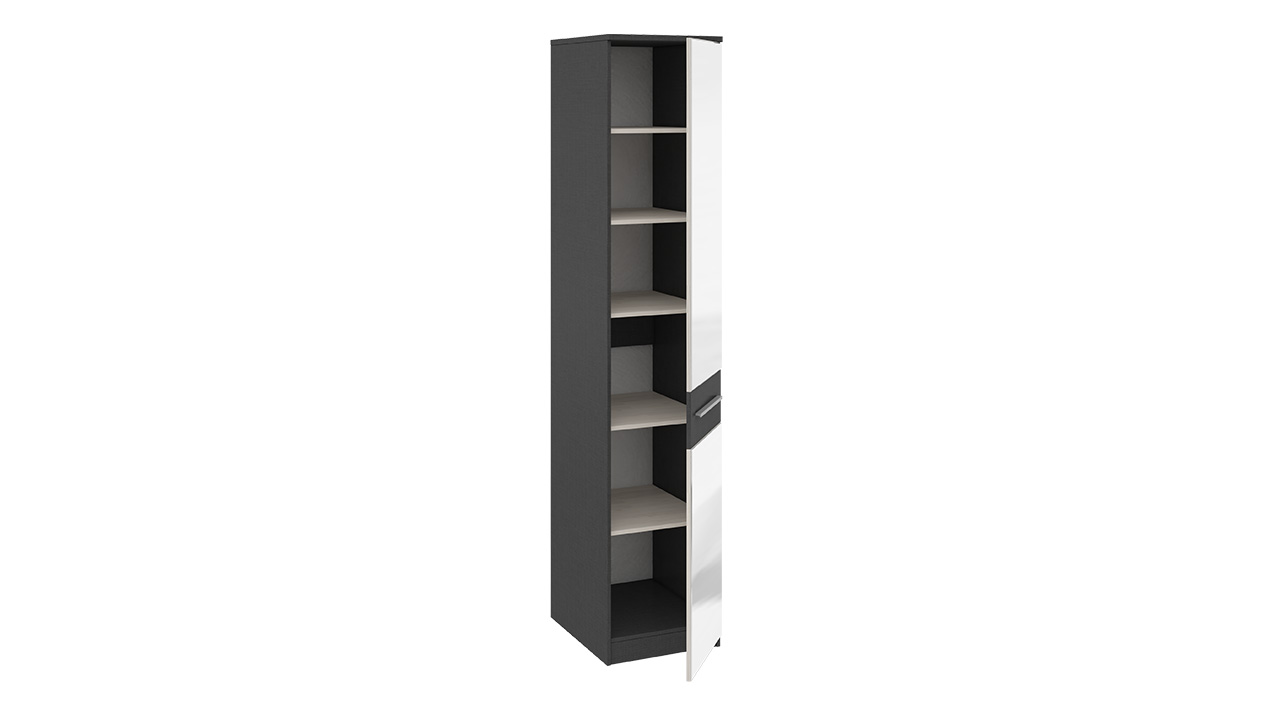Armoire 1 porte avec miroir