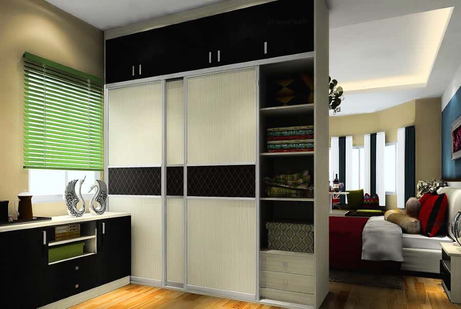 Armoire avec mezzanines