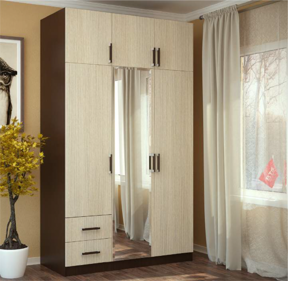 Armoire avec mezzanine