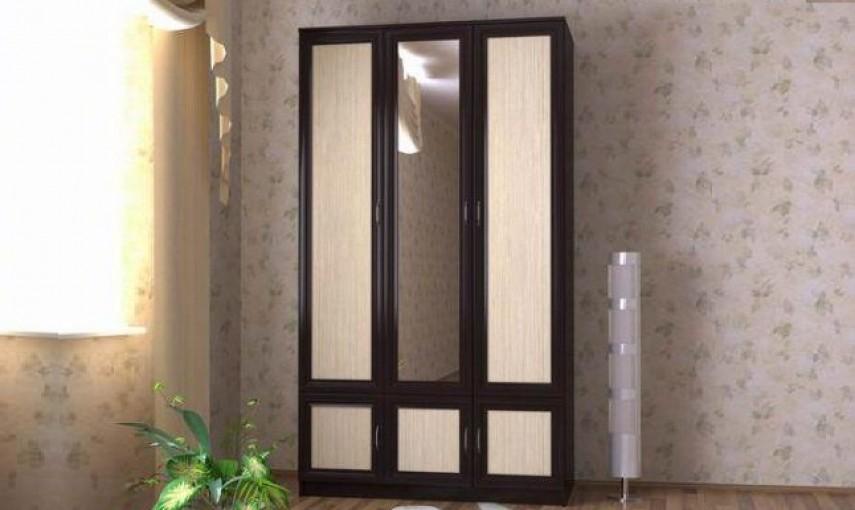 Boîtier en MDF à trois feuilles avec miroir