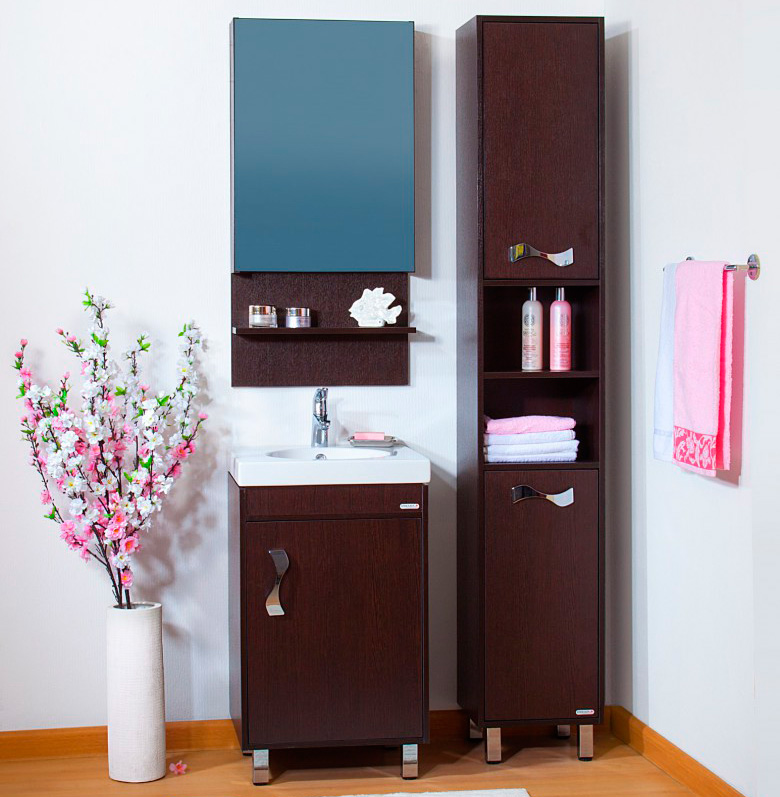 Placard dans la salle de bain
