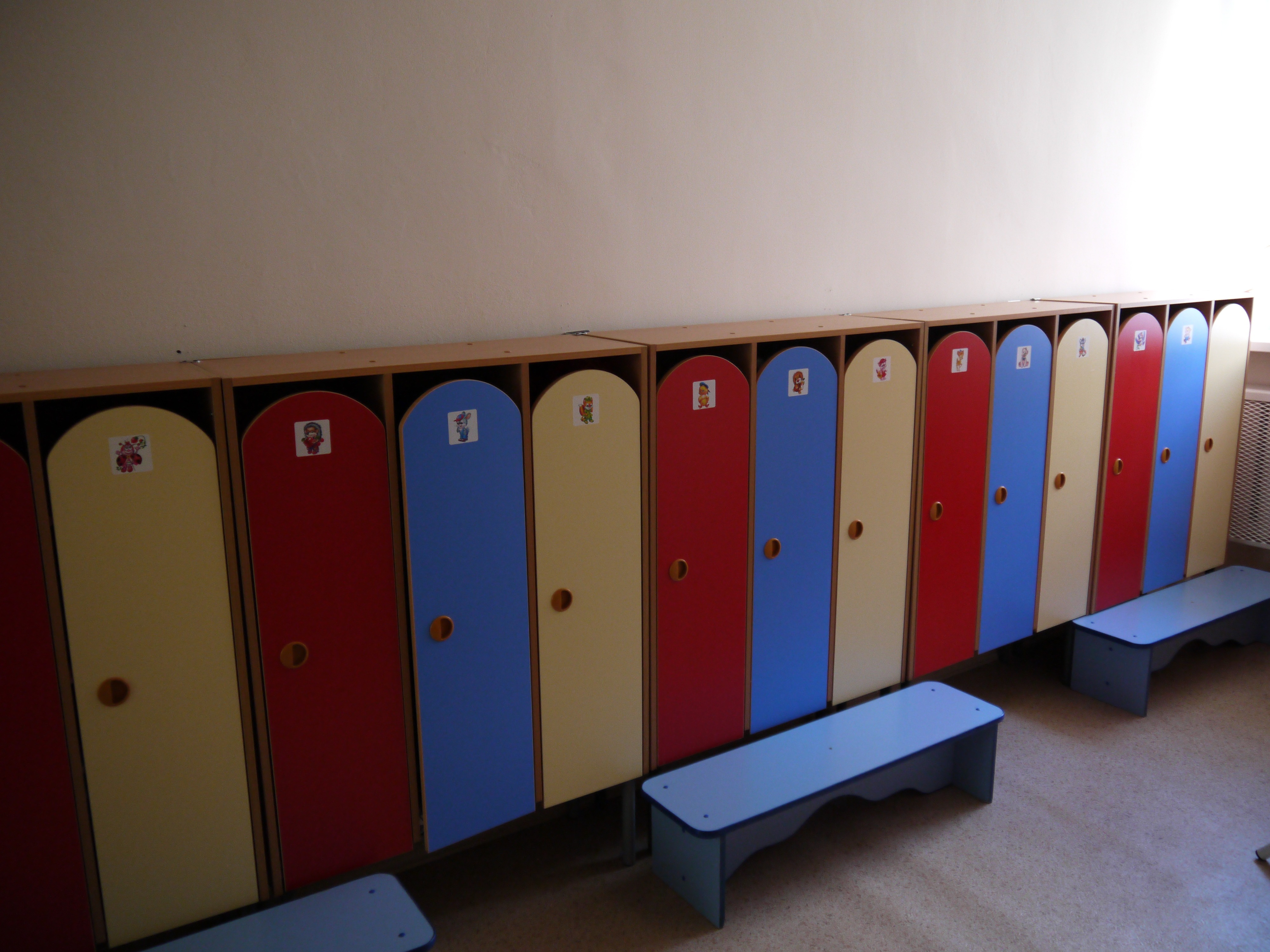 Casiers pour la maternelle