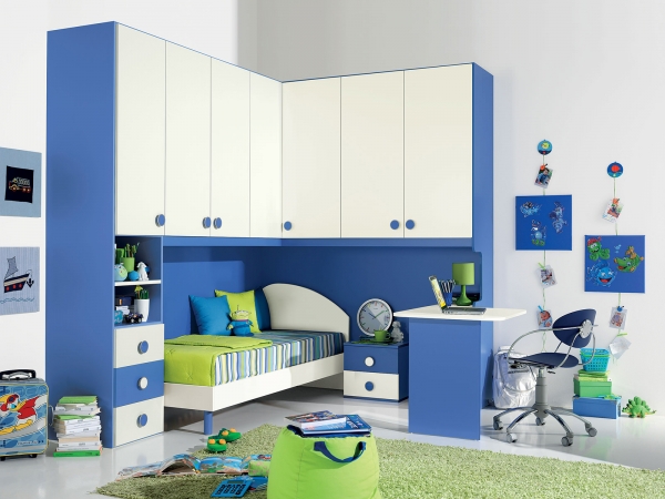 Teinte bleue de l'intérieur