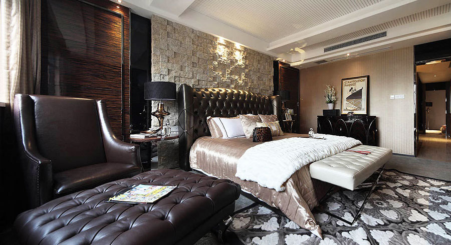 Style américain moderne dans la chambre