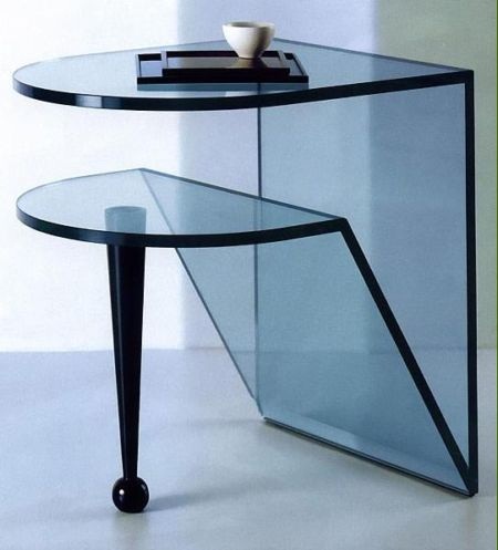 Table en verre