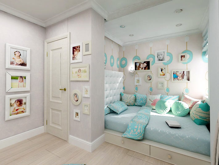 Couleurs pastel claires à l'intérieur