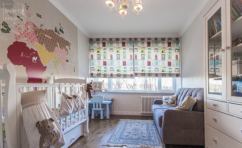 Une chambre d'enfants confortable dans la maison
