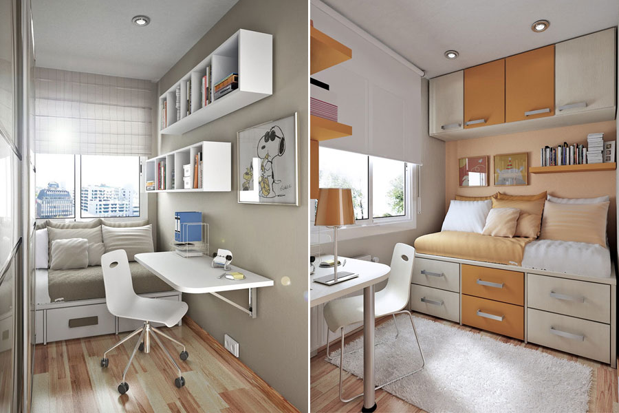 Options intérieures pour une petite chambre