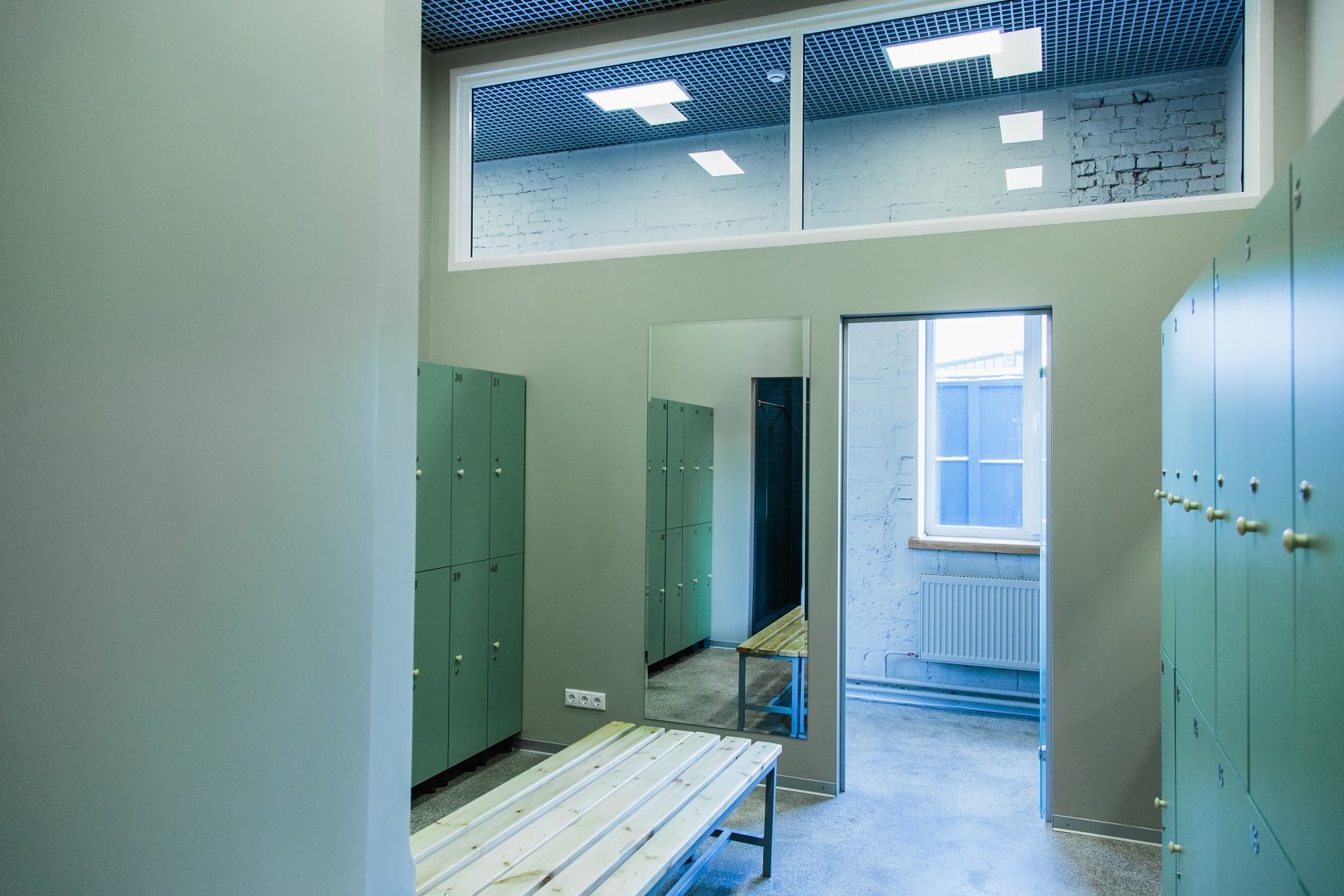 Vestiaires spacieux et confortables