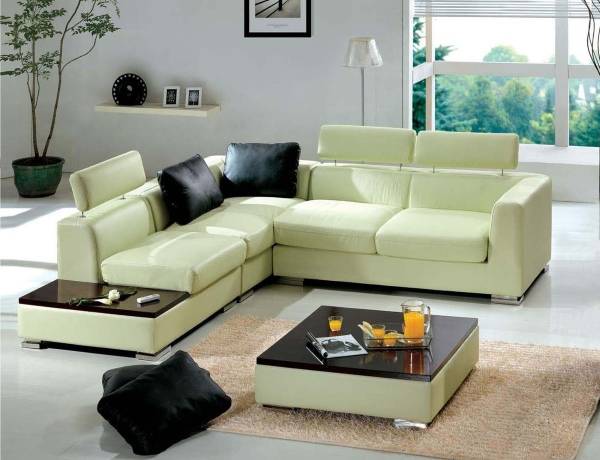 Canapé et fauteuils verts