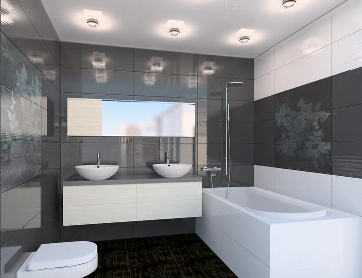 Salle de bain blanc neige